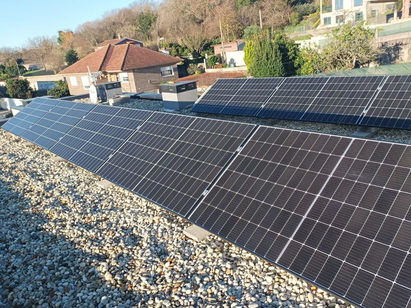 instalación placas solares en Moaña (Pontevedra)